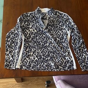 Leopard Print Long Sleeve Top